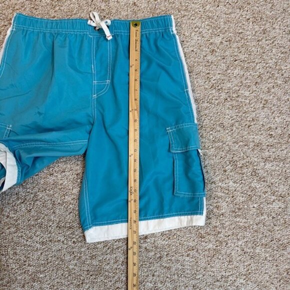 INGEAR Trunks Board Blue Shorts Mens Size XL Blue Swim Trunks Lined Pockets - Picture 10 of 12